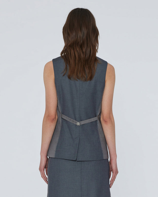 REMAIN Birger Christensen - Two Color Vest