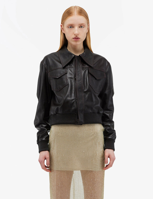 REMAIN Birger Christensen - Small Leather Jacket