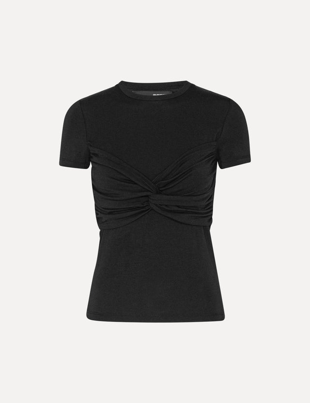 ROTATE - Fitted Twisted T-Shirt