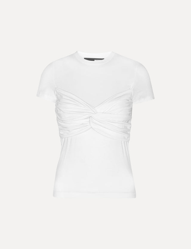 ROTATE - Fitted Twisted T-shirt