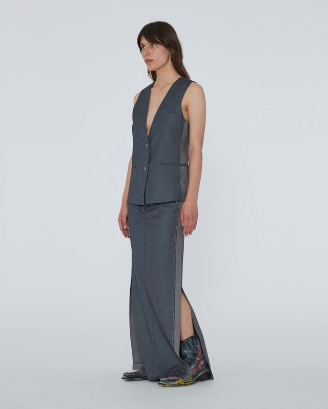 REMAIN Birger Christensen - Two Color Maxi Skirt