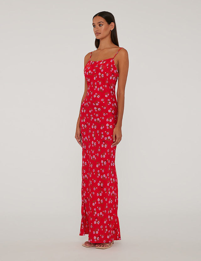 ROTATE - Printed Maxi Dress